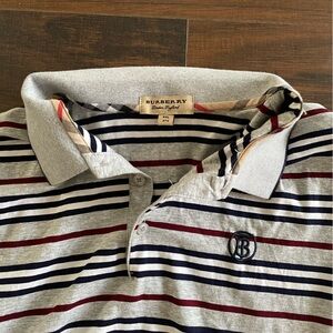 Burberry striped polo xxl fits like xl see measurements